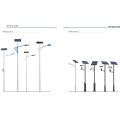 Solar Street Light CE 30W LED 6m pole / prix des lampadaires solaires